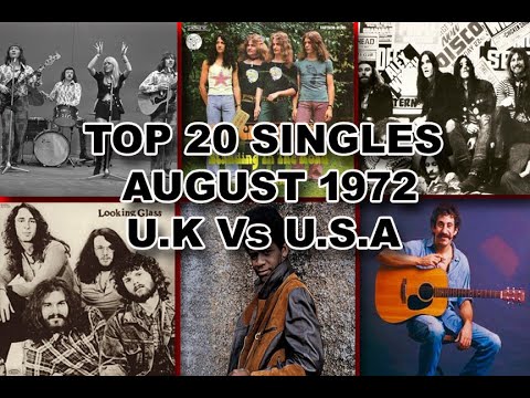 UK & USA Top 30 Singles For12/13 August 1972. Who Had The Bast Chart? YOU DECIDE! See Details Below.