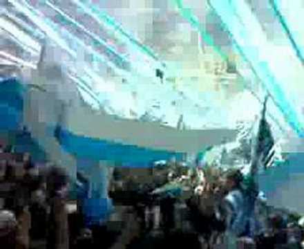 "LA GUARDIA IMPERIAL RECIBIENDO A RACING" Barra: La Guardia Imperial &bull; Club: Racing Club &bull; País: Argentina