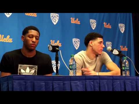 Lonzo Ball on UCLA's 82-79 win over No. 5 Oregon, his clutch 3-pointer with 32 seconds left.