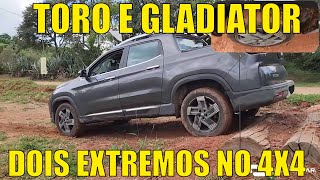Dois EXTREMOS no 4x4 - Fiat Toro e Jeep Gladiator