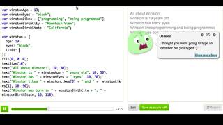 Bevezetés az objektumokba | Bevezetés a JS programozási nyelvbe | Programozás | Khan Academy magyar