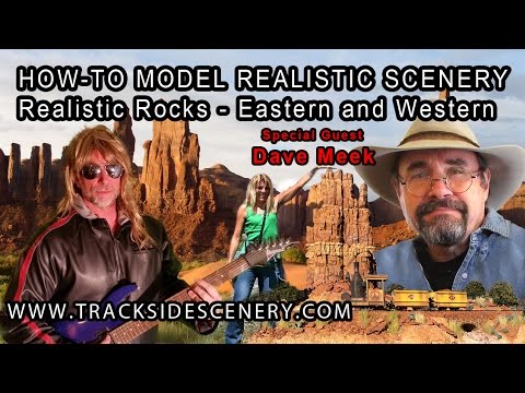 How-to Make Realistic Model Railroad Scenery - Rock Scenery!