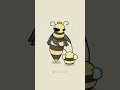 They are dancing together #animation #bee #framebyframe
