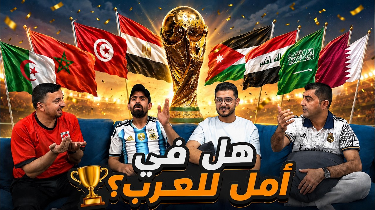 حظوظ المنتخبات العربية في كأس العالم 😵