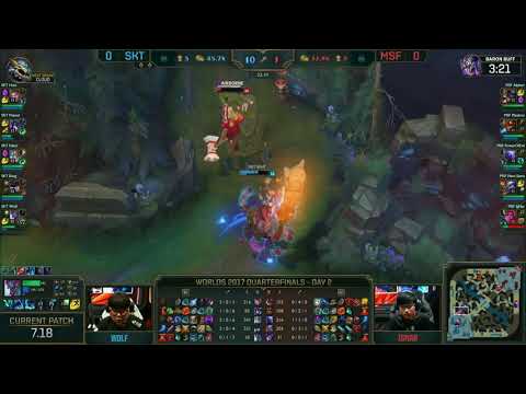 SUPPORT COMBAT! - SKT Wolf vs MSF IgNar Funny Support 1v1! (SKT vs MSF Worlds 2017 Highlight)