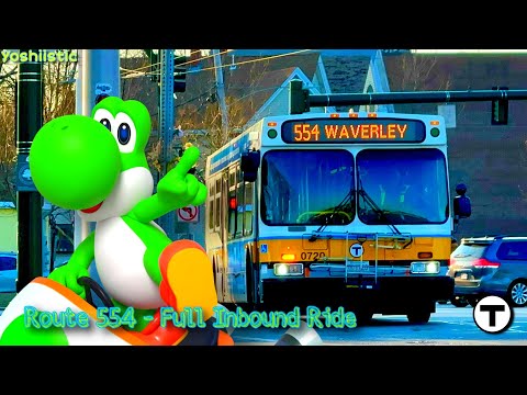 [MBTA] Route 554 - Full Inbound Ride in Front View | Yoshi’s Ride Series | SPECIAL REQUEST [HD]