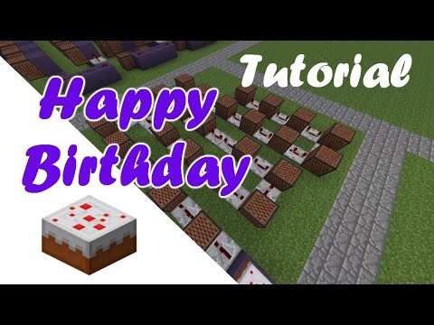 MelodyMinor - Happy Birthday | Minecraft Note Block Song & Tutorial | PC, XBOX, PS3 |