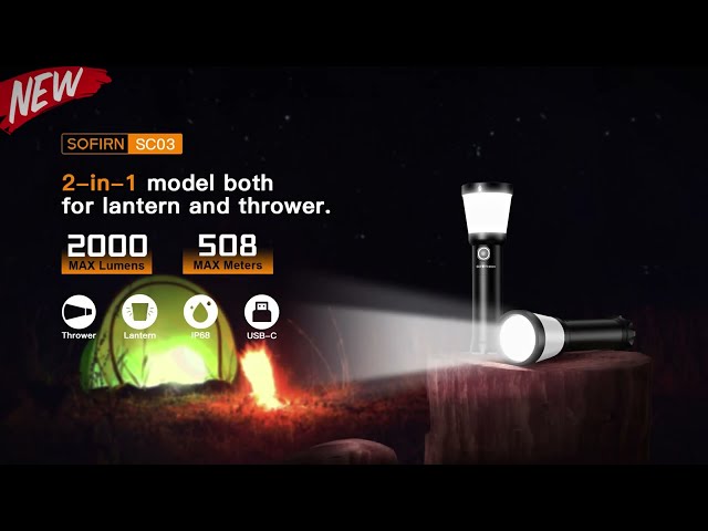 كشاف يدوي Sofirn SC03 كشاف ولمبة في قطعه وحدة ( جد...