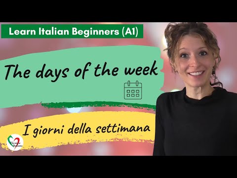 12. Learn Italian Beginners (A1): Days of the week