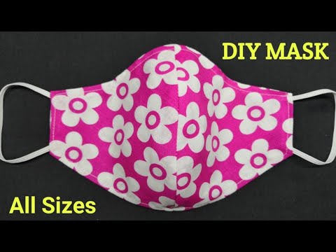 All Sizes - Very Easy New Style Pattern Mask | It Only takes 5 Minute to Sew a Best Perfect Fit Mask