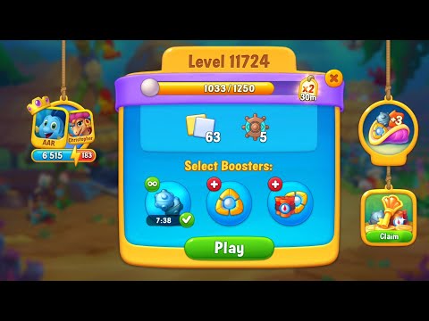 Fishdom game level 11724 #fishdom #youtube