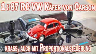 kleinstes ferngesteuertes RC Car weltweit von Carson? Ein VW Käfer in 1:87 - wie cool ist das den!