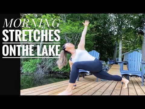 MORNING YOGA STRETCHES WITH ME ON THE LAKE