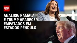 Análise: Kamala e Trump aparecem empatados em estados-pêndulo | WW