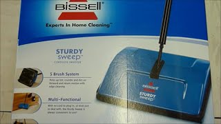 BISSELL MANUAL CARPET SWEEPER UNBOXING/ASSEMBLE