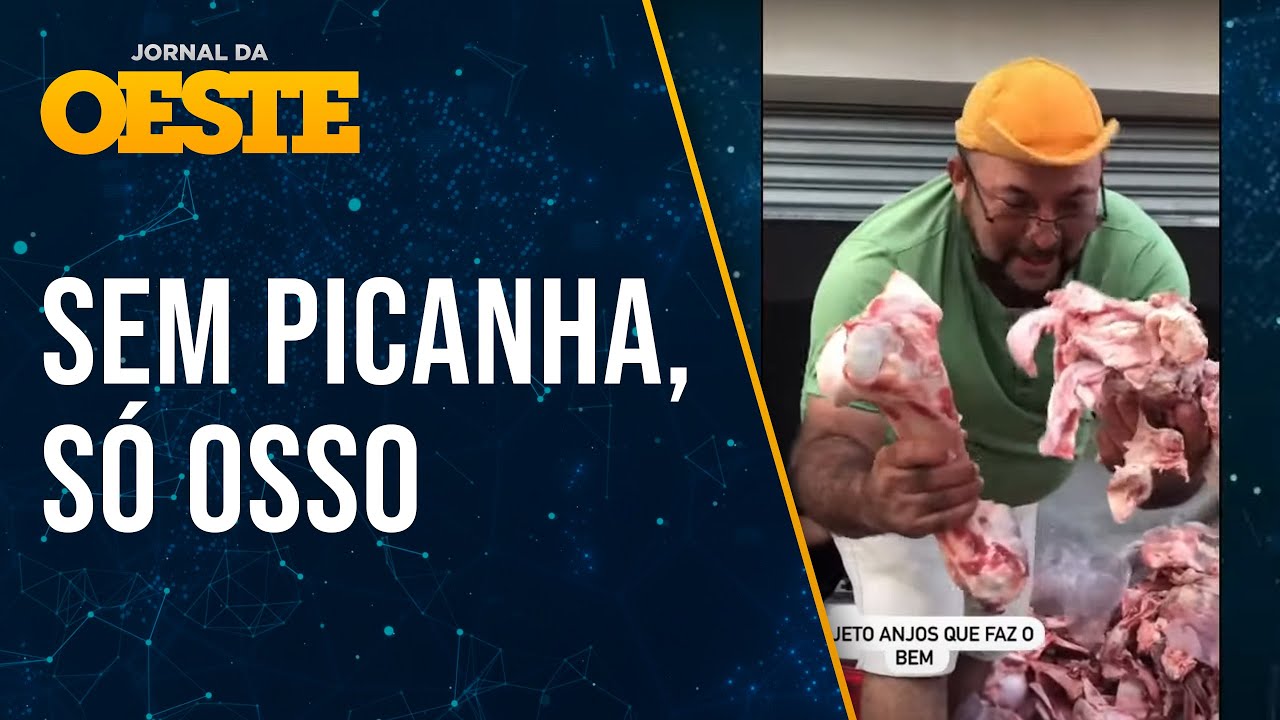 Nem picanha nem cervejinha: capital governada pelo PT tem doação de osso