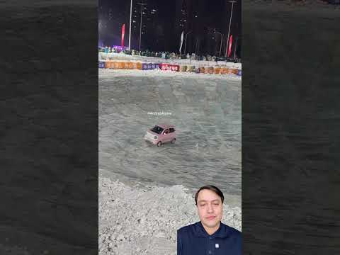 logro superar la pista con un carro eléctrico