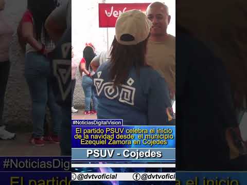El partido PSUV celebra el inicio de la navidad desde  el municipio Ezequiel Zamora en Cojedes