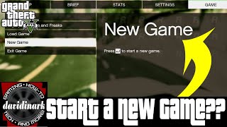 GTA V - Starting a NEW GAME using the Family Friendly Free Roaming mod?? What happens?