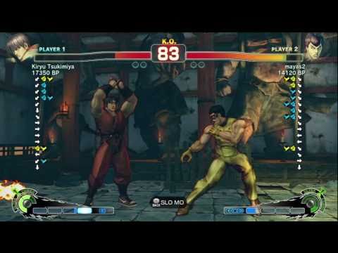 Kiryu Tsukimiya [Guy] vs mayas2 [Fei] SSF4 Japanese Online Ranked Matches - TRUE-HD