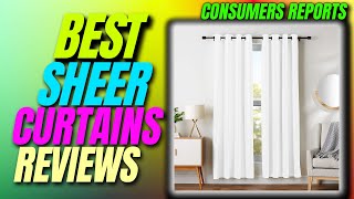 ✅Top 5 Best Sheer Curtains | Best white sheer curtains | Best sheer curtains for bedroom
