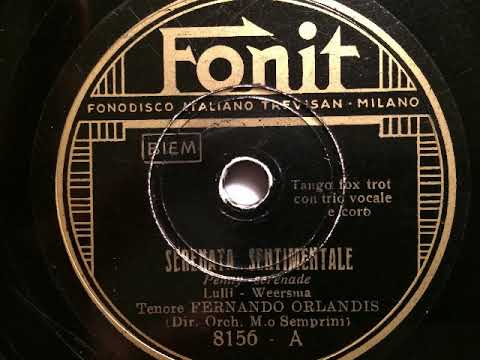 Fernando Orlandis, Trio Vocale, Orchestra Semprini, Penny Serenade, Milano, 1940