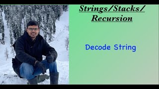 YouTube video 'Decode String | Leetcode 394 | Stack/String/Recursion'