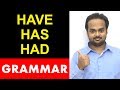 Basic English Grammar HAVE HAS HAD LIVE Workshop Replay Examples Exercises For Correct Use