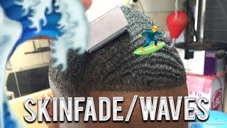 (17 YEAR OLD BARBER?) How To Do Skinfade On Waves!! FULL HAIRCUT TUTORIAL!