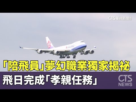 「陪飛員」夢幻職業獨家揭祕　飛日完成「孝親任務」