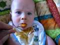 Ian Eating Baby Food