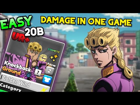 EASY Giorno Damage Farm 20B Each Game! | Anime World Tower Defense
