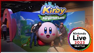 Kirby and the Forgotten Land Booth at Nintendo Live 2023