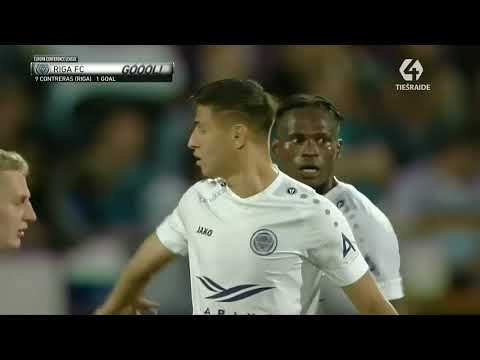 UEFA Conference League. A. Contreras goal (Kecskemeti 2:1 Riga FC)