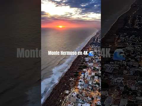 Monte Hermoso 2026 recorrido aéreo en 4K #montehermoso #drone #playaargentina #drone4k #playa