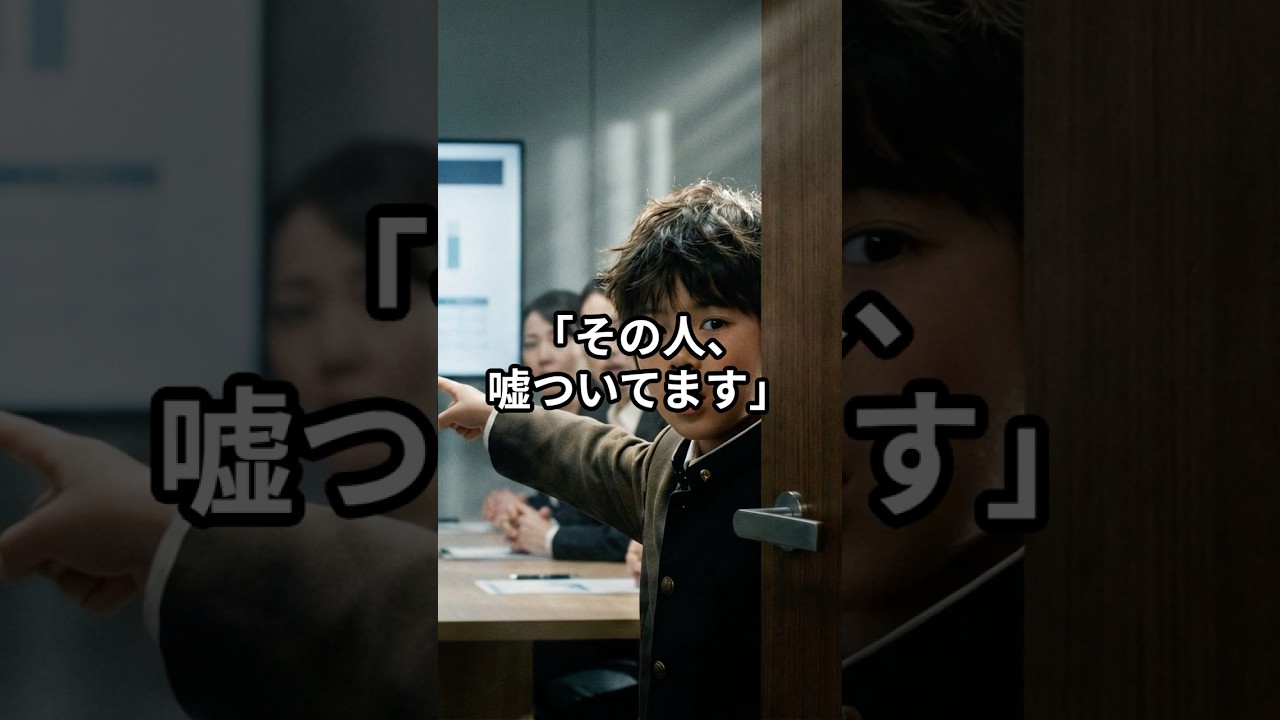 「その人、嘘ついてます」少年の一言を信じた73歳会長が、5億円プロジェクトを止めた理由 #スカッとする話 #感動ストーリー #感動する話