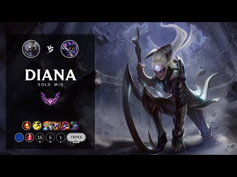 Diana Mid vs Veigar - EUW Master Patch 12.8