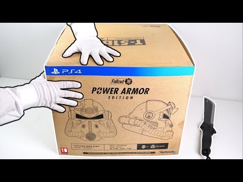 Fallout 76 "Power Armor Edition" Unboxing (PS4 Collector's Edition) Video