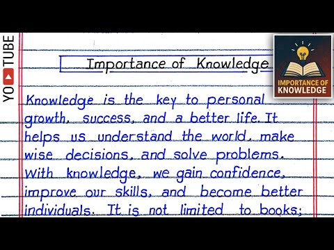 Essay on Importance of Knowledge in English | Importance of Education Essay