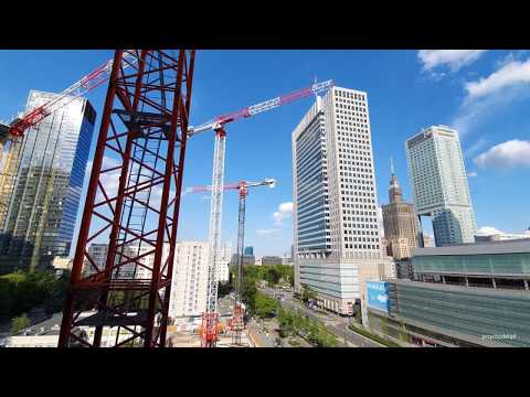 Warszawa / Warsaw Budowa wieżowca Skysawa Construction of skyscraper Skysawa 04.06.2020