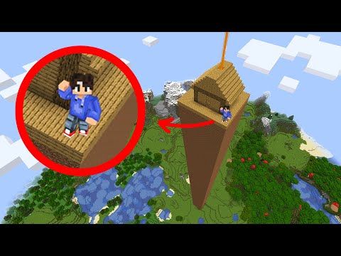 Climbing THE SECRET TOWER in Minecraft
