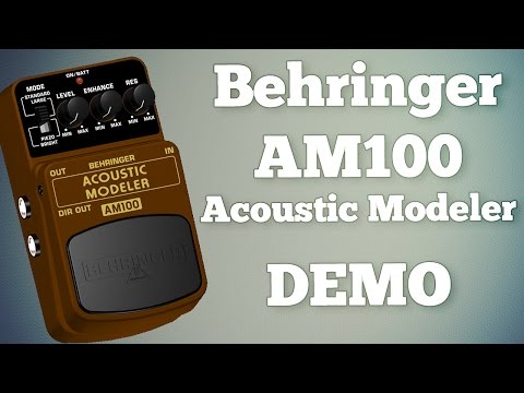 Behringer AM100 Acoustic Modeler Simulator 2000s - Brown like Boss AC-2 AC-3 image 9