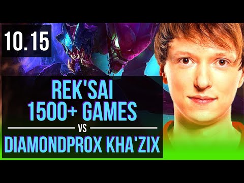 REK'SAI vs Diamondprox KHA'ZIX (JUNGLE) | 1.8M mastery points, Legendary | EUW Grandmaster | v10.15