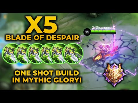 HILDA USER TRY THIS FULL BLADE OF DESPAIR ONE SHOT BUILD TO ABUSE META HEROES - MLBB