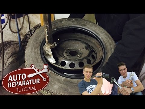 REIFEN AUFZIEHEN | abziehen montieren | Reifenmontiermaschine benutzen | DIY Tutorial