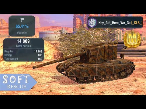 FV4005: 7500 Damage , 4 Frags - WOT BLITZ -