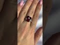 Серебряное кольцо с рубином 4.747ct
