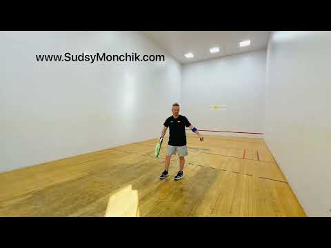 Racquetball Drill. Training.