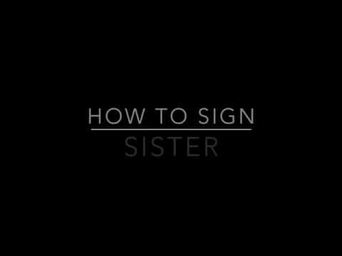 How to Sign Half Sister in Auslan
