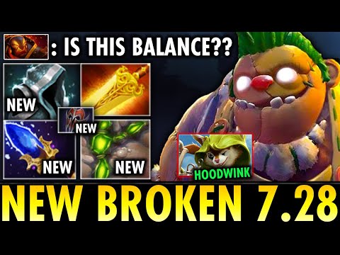 NEW BROKEN 7.28 Patch!! New Raid Boss Builds!! First Pudge Gameplay with Hoodwink | Genius Pudge
